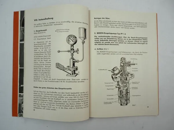 MWM KD12 E Z Dieselmotor Betriebsanleitung Ersatzteilliste 1952