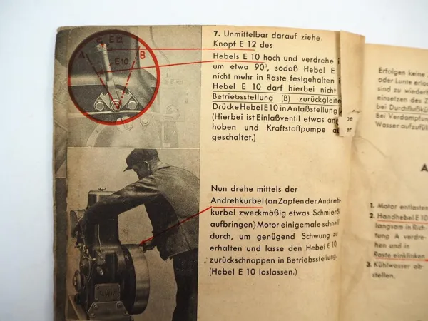 MWM KD13 KD215 Dieselmotor Betriebsanleitung Ersatzteilliste ca. 1940