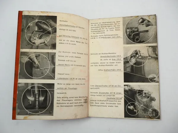 MWM KDW415 E Z D Motor Betriebsanleitung Ersatzteilliste 1952