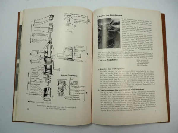 MWM KDW615 Dieselmotor Betriebsanleitung Wartung Ersatzteiliste 1952