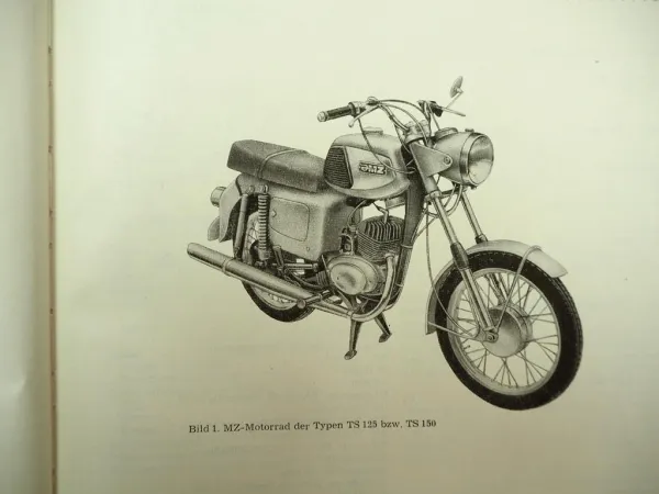MZ TS125 TS150 Ergänzung zur Reparaturanleitung ES125/1 ES150/1 von 1973