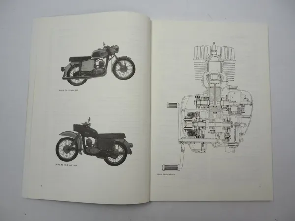 MZ TS125 TS150 ES125/1 ES150/1 Motorrad Werkstatthandbuch Reparatur Stand 1973