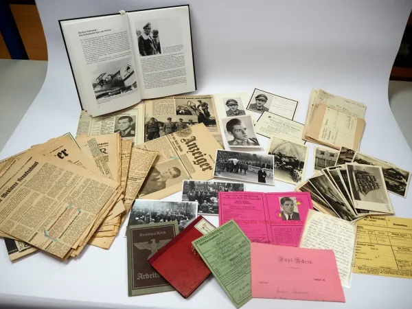 Nachlaß Ritterkreuzträger Flieger Herbert Schramm Jagdgeschwader 53 RK mit Eichenlaub