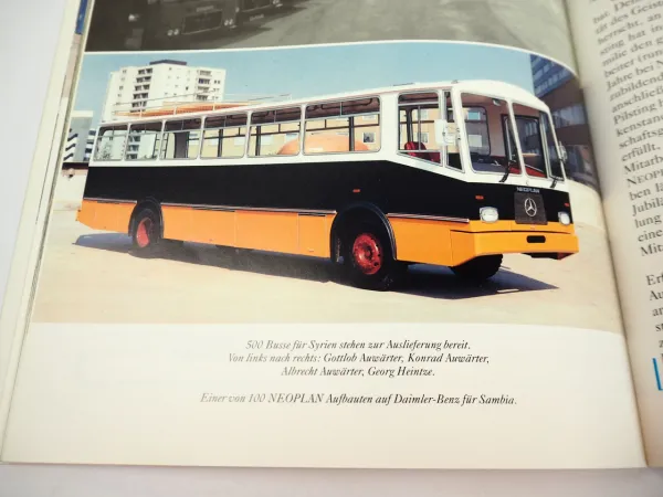 NEOPLAN Busse Bus Broschüre 1990 50 J. Konrad Auwärter sein Weg MIC Pilsting