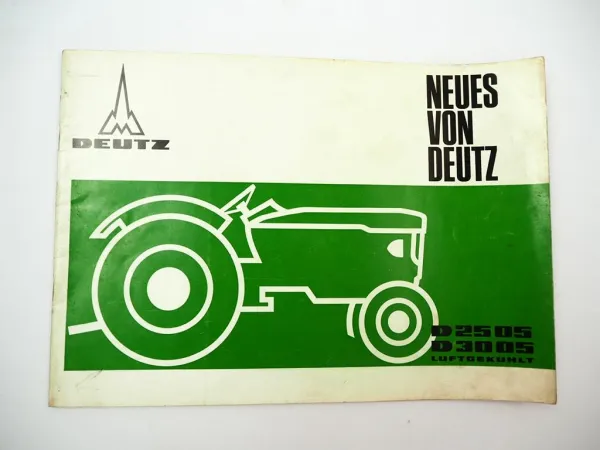 Neues von Deutz D2505 D3005 Schlepper Werbebroschüre Produktvorstellung 1965