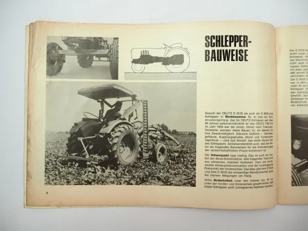 Neues von Deutz D2505 D3005 Schlepper Werbebroschüre Produktvorstellung 1965