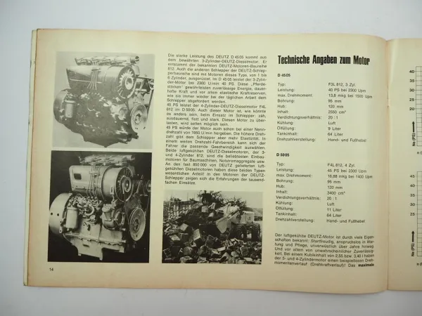 Neues von Deutz D4505 D5005 Schlepper Werbebroschüre Produktvorstellung 1965