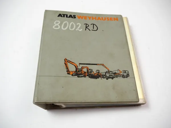 Neuson 8002RD Raupenbagger Ersatzteilliste Parts List Catalogue pieces 1998