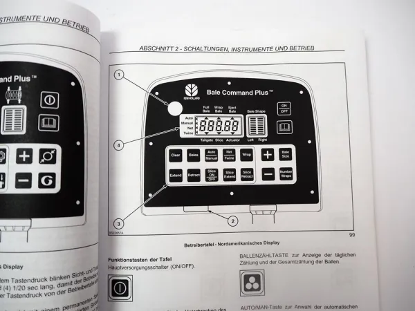 New Holland BR6090 Rundballenpresse Betriebsanleitung Bedienung 2010