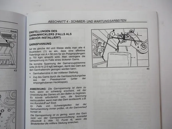 New Holland BR6090 Rundballenpresse Betriebsanleitung Bedienung 2010