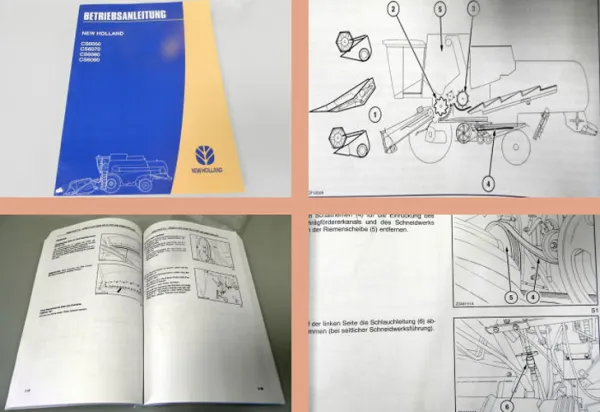 New Holland CS6050 CS6070 CS6080 CS6090 Mähdrescher Betriebsanleitung 2006