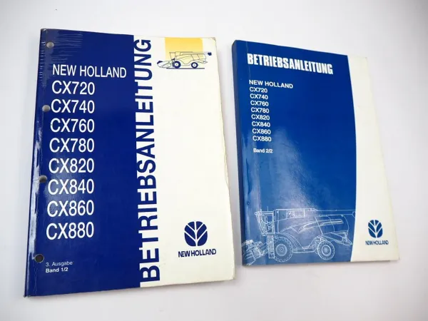 New Holland CX 720 740 760 780 820 840 860 880 Mähdrescher Bedienungsanleitung