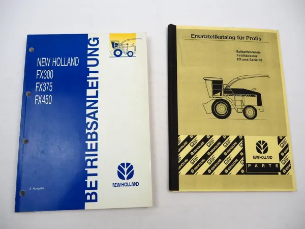 New Holland FX 300 375 450 Feldhäcksler Betriebsanleitung Wartung 1996