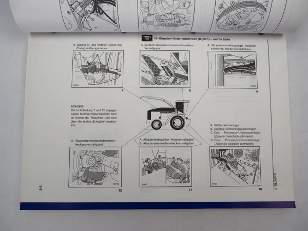 New Holland FX 300 375 450 Feldhäcksler Betriebsanleitung Wartung 1996