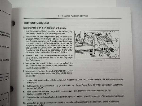 New Holland Roll Belt 150 180 Rundballenpresse Betriebsanleitung Software 2016