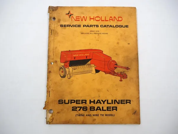 New Holland Super Hayliner 276 Baler Presse Parts List Ersatzteilliste 1970