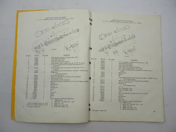 New Holland Super Hayliner 276 Baler Presse Parts List Ersatzteilliste 3/1973
