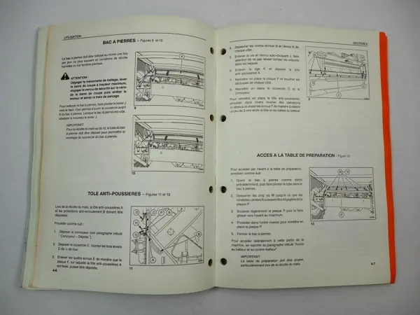 New Holland TC 54 56 Mähdrescher moissonneuse batteuse Utilisation Entretien