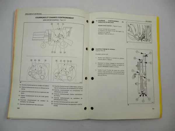 New Holland TC 54 56 Mähdrescher moissonneuse batteuse Utilisation Entretien