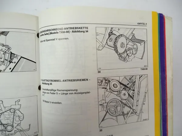 New Holland TX 62 64 65 66 68 Mähdrescher Betriebsanleitung Bedienung 1996
