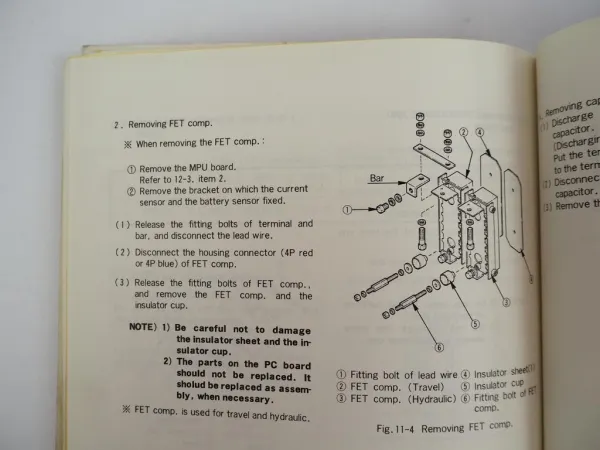Nichiyu FBT 10 13 15 18P Electric Forklift Truck Work Shop Manual 1992