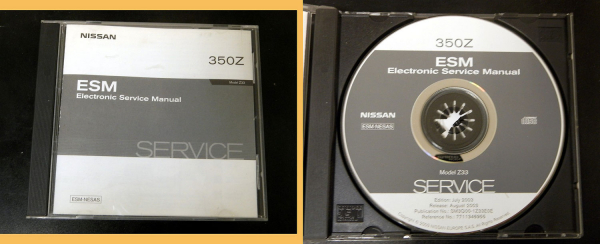 Nissan 350Z Z33 original Werkstatthandbuch Reparaturanleitung auf CD 8.2003