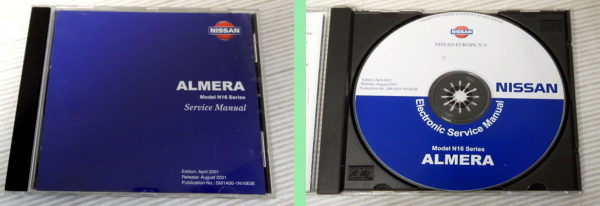 Nissan Almera N16 original Werkstatthandbuch Reparaturanleitung CD Stand 8/2001