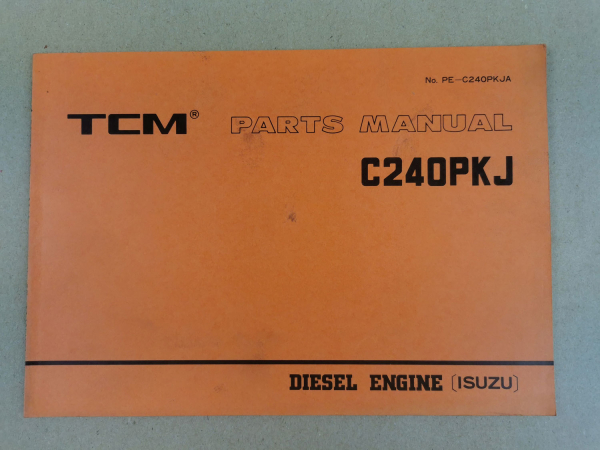 Nissan C240PKJ Engine Parts List TCM FD 15 18 20 23 25 28 30 Z2S Z6 Z7S 1987