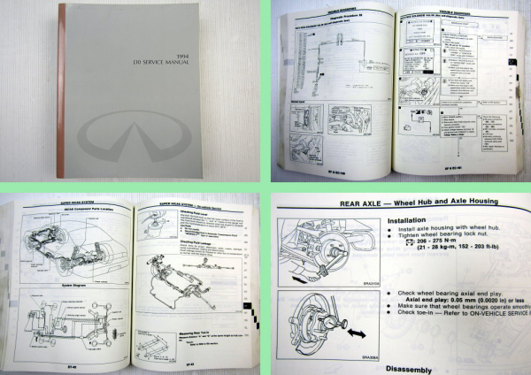 Nissan Infiniti J30 Werkstatthandbuch Service manual 1994