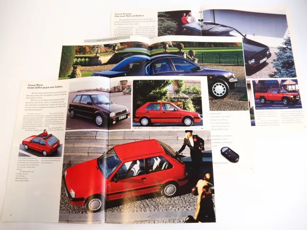 Nissan Modell Programm PKW 3x Prospekt 1991 1993 1996