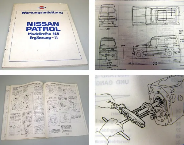 Nissan Patrol 160 Werkststatthandbuch Wartungsanleitung Ergänzung II ab 1983