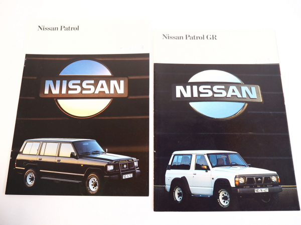 Nissan Patrol und Patrol GR PKW 2x Prospekt 1990