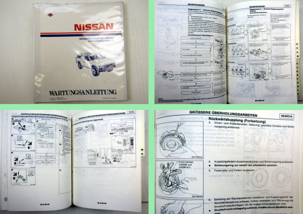 Nissan Terrano WD21 mit V6 Motor Reparaturanleitung 1988 Werkstatthandbuch