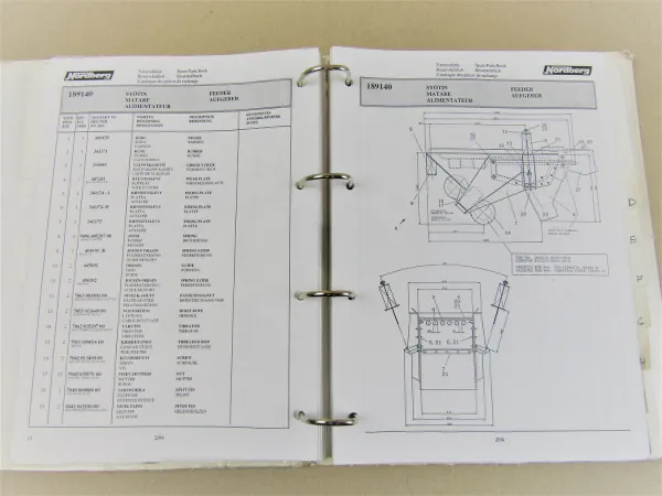 Nordberg Citycrusher 63SDF Backenbrecher C-Serie Bedienung Ersatzteilliste 1993
