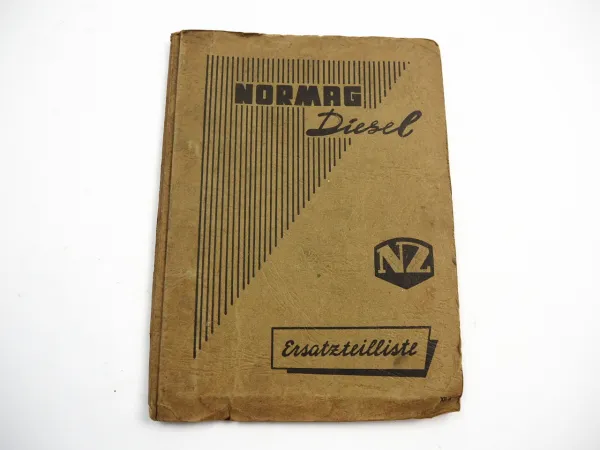 Normag Kornett I II Dieselschlepper Ersatzteilliste 1955