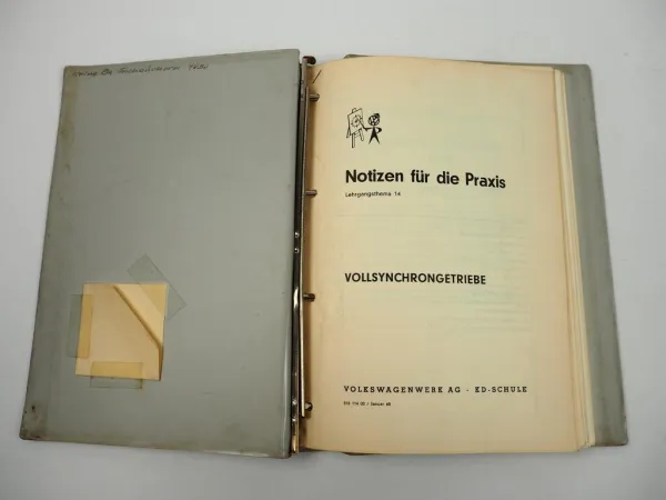 Notizen für die Praxis 14 15 16 1968 VW Käfer Transporter T2 Bus Volkswagen KD