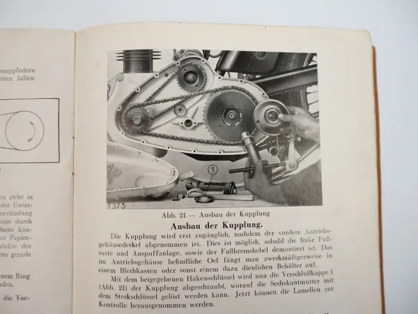 NSU D 351 OSL Motorrad Bedienungsanleitung Betriebsanleitung Wartung ca. 1937
