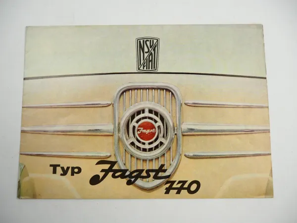 NSU Fiat Typ Jagst 770 PKW 25 PS Prospekt 1960er Jahre