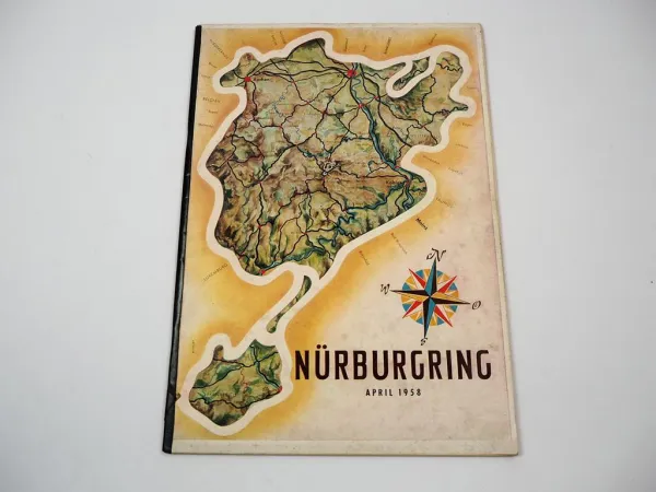Nürburgring April 1958 Motorsport Motorrad Autorennen Infoheft Werbeheft