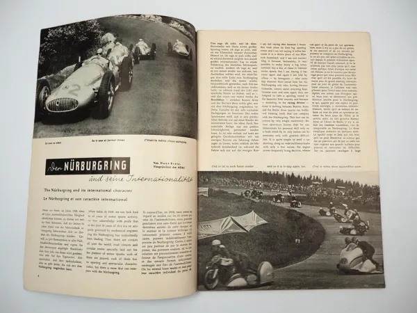 Nürburgring April 1958 Motorsport Motorrad Autorennen Infoheft Werbeheft