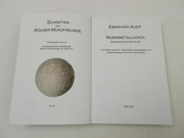 Numismatik Numismetallogica Eberhard Auer Kölner Münzfreunde Buch 2021