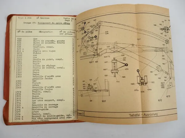 O&K ALK 2/16 Pelle Excavator Autobagger Parts List Liste des Pieces de Rechange