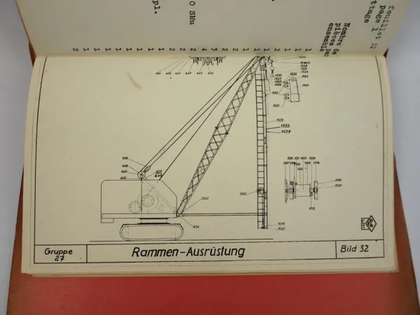 O&K ALK 2/16 Pelle Excavator Autobagger Parts List Liste des Pieces de Rechange