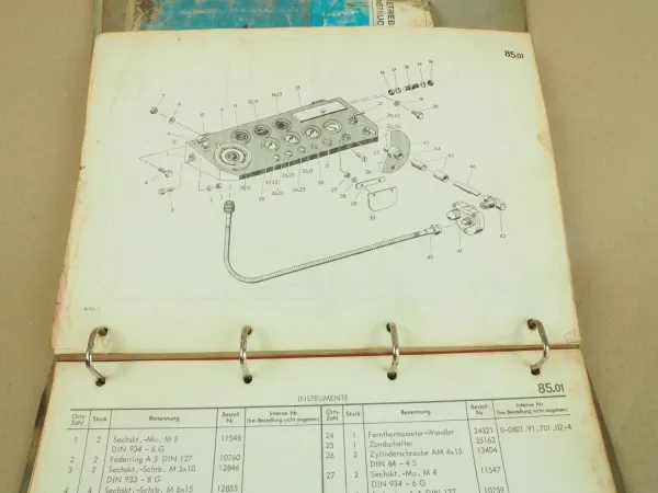 O&K G8 Grader Ersatzteilliste Ersatzteilkatalog Wartungsvorschriften 1969