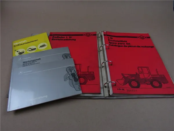 O&K L10 A Radlader Motor Betriebsanleitung Ersatzteilliste Schaltpläne ca. 1990