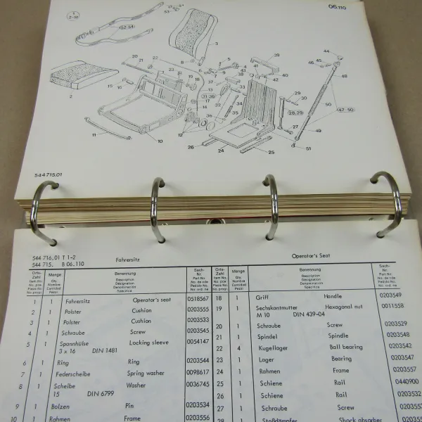 O&K L10 Radlader Betriebsanleitung Ersatzteilliste Schaltplan Hydraulik Schema
