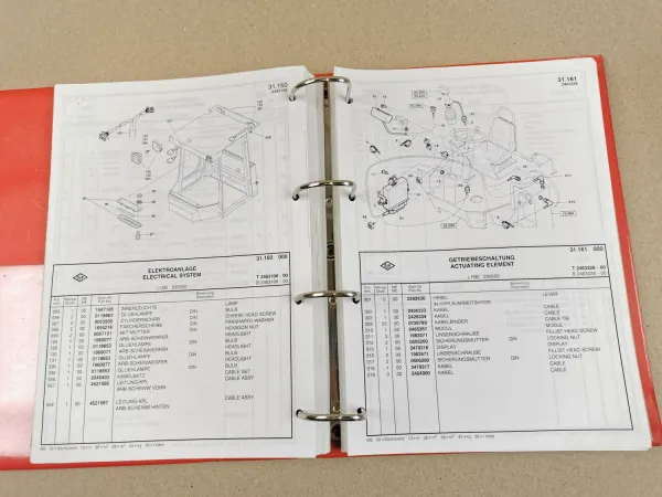 O&K L15 B Ersatzteilliste Spare Parts List Wheeled Loader