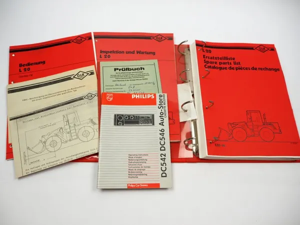 O&K L20 Radlader Betriebsanleitung Wartung Instandhaltung Ersatzteilkatalog 1993