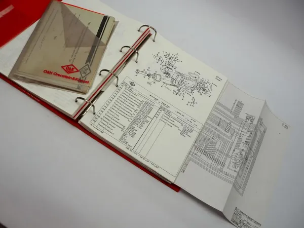 O&K L20 Radlader Betriebsanleitung Wartung Instandhaltung Ersatzteilkatalog 1993