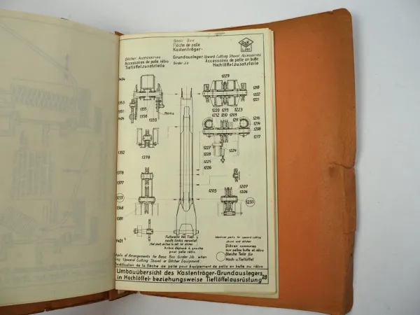 O&K L201 Luft Diesel Raupenbagger Betriebsanleitung 1950er Jahre